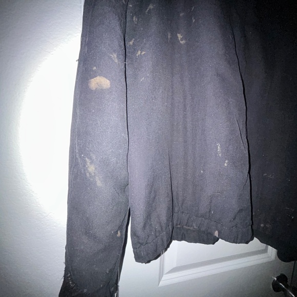 Black flame resistant winter zip up work wear extra large jacket - Picture 14 of 14